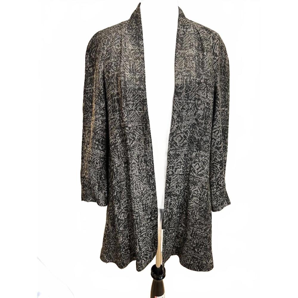 Pearl C Lightweight Oversize Swing Coat Vintage Size 6 Opera Jacket Classic Boho